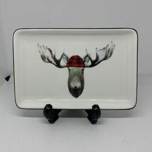Manmade for Abbott Collection Jack Moose Rectangular Trinket Dish GUC